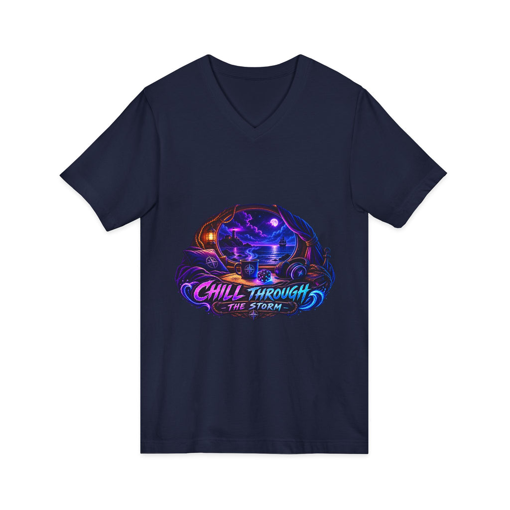 Chill Through the Storm V-Neck Tee