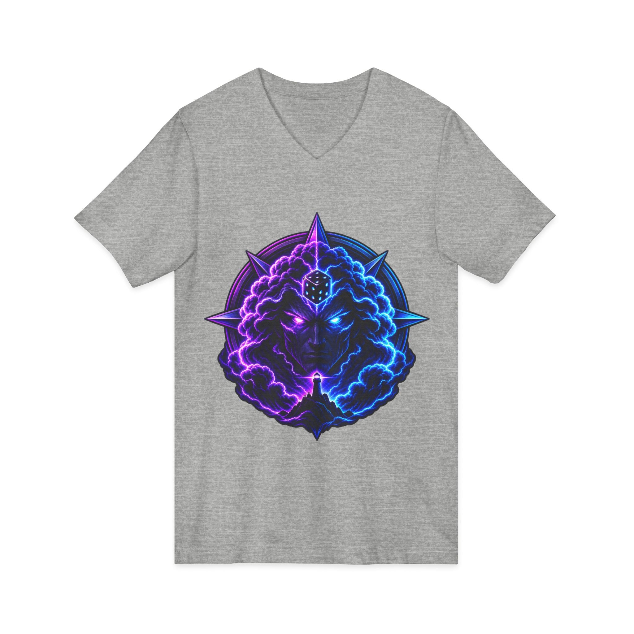 Unisex Jersey Short Sleeve V-Neck Tee