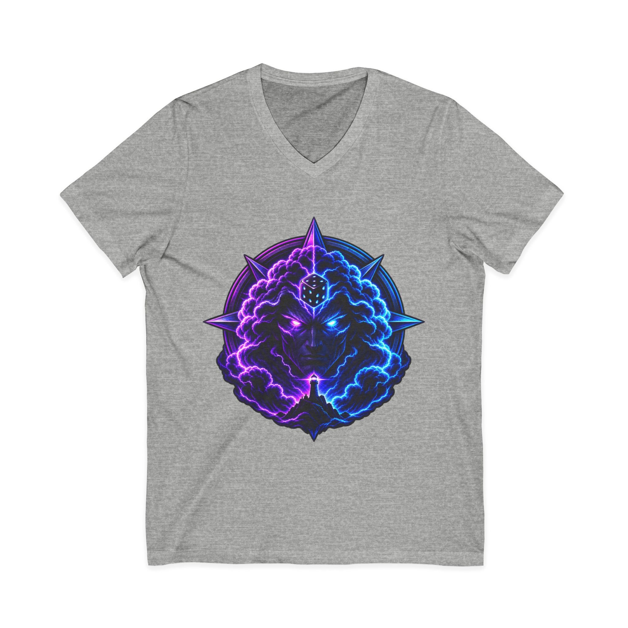 Unisex Jersey Short Sleeve V-Neck Tee