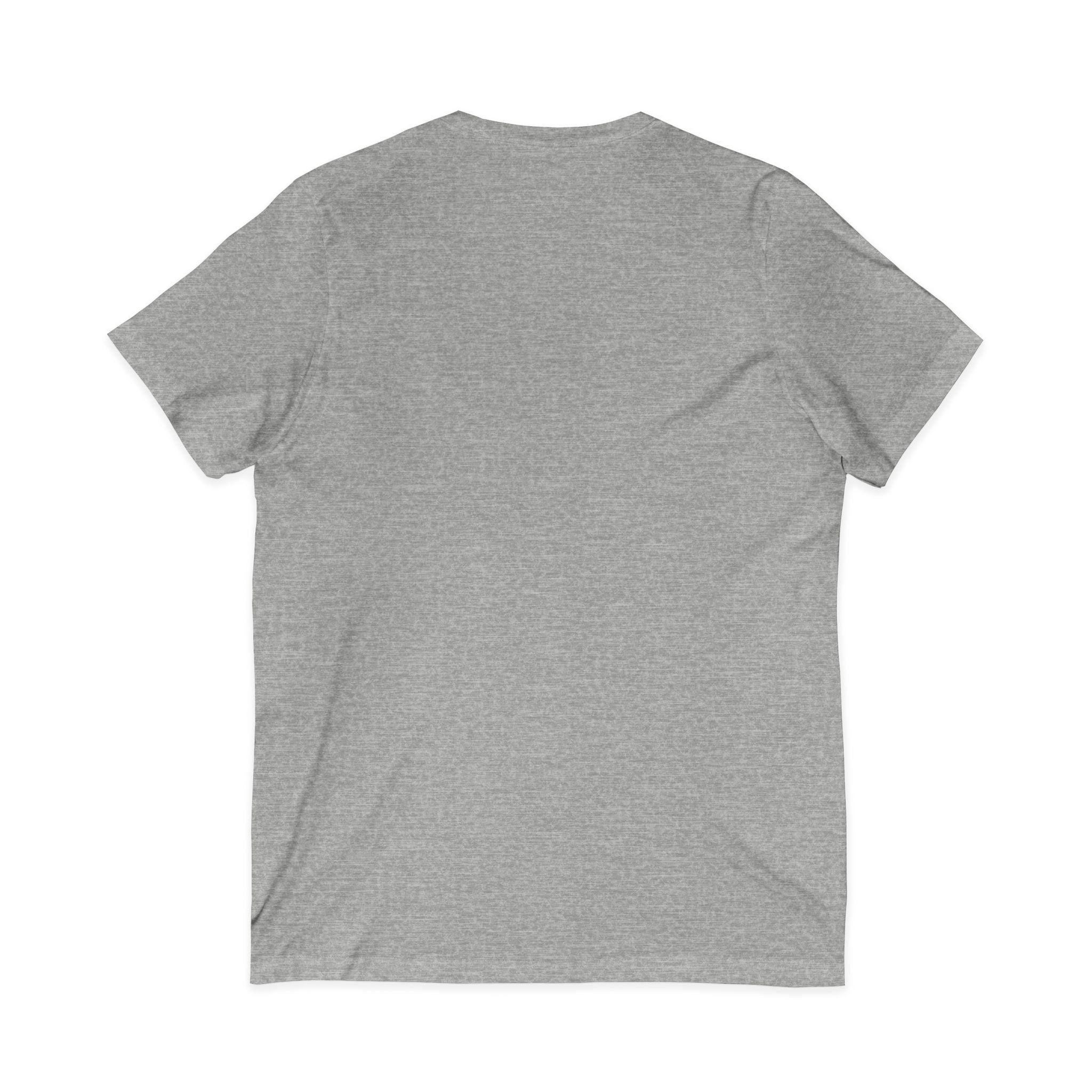 Lightning Dice V‑Neck Tee — Neon Gaming Dice Graphic Shirt