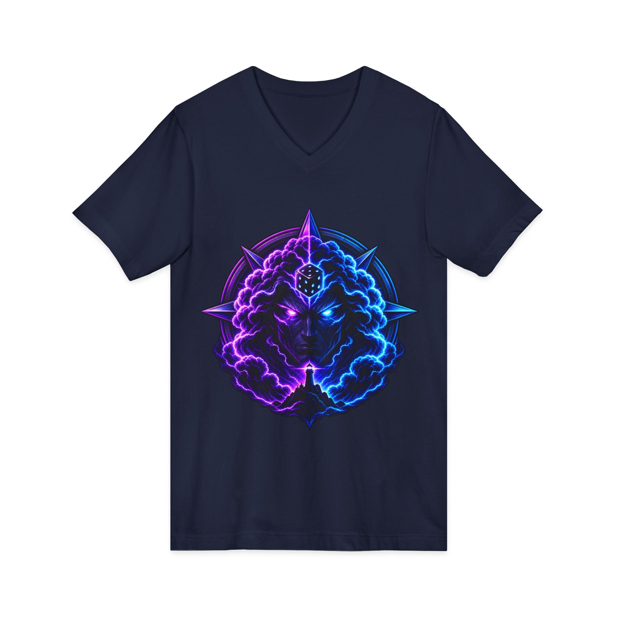 Unisex Jersey Short Sleeve V-Neck Tee