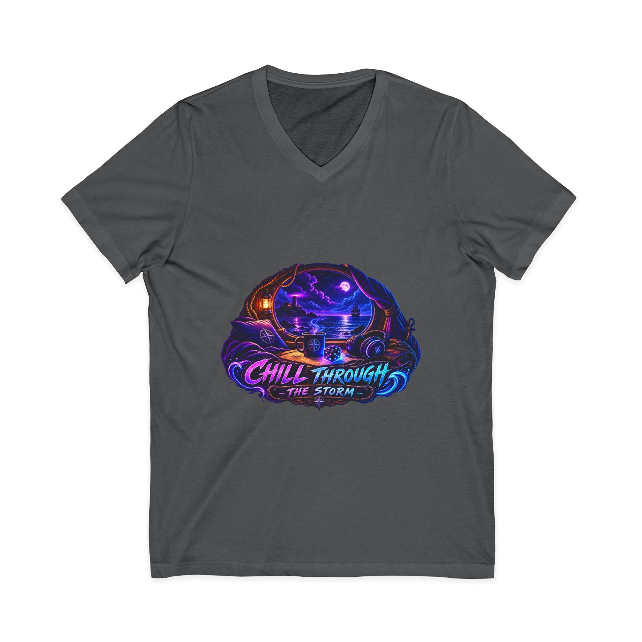 Chill Through the Storm V-Neck Tee