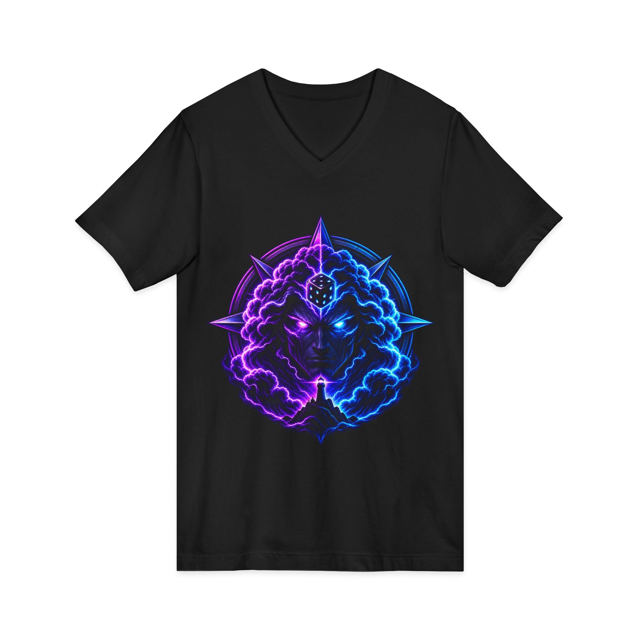 Unisex Jersey Short Sleeve V-Neck Tee
