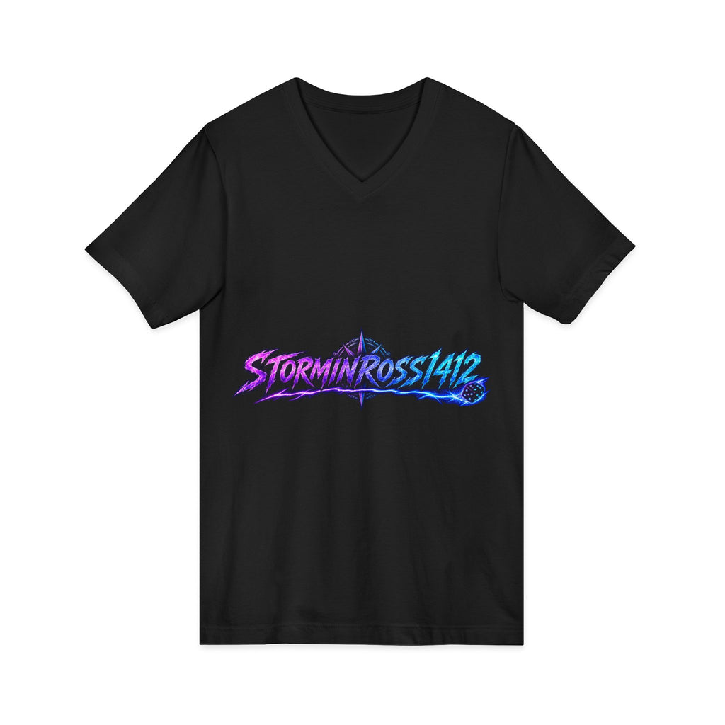 StorminRoss1412 Neon Logo V-Neck Tee
