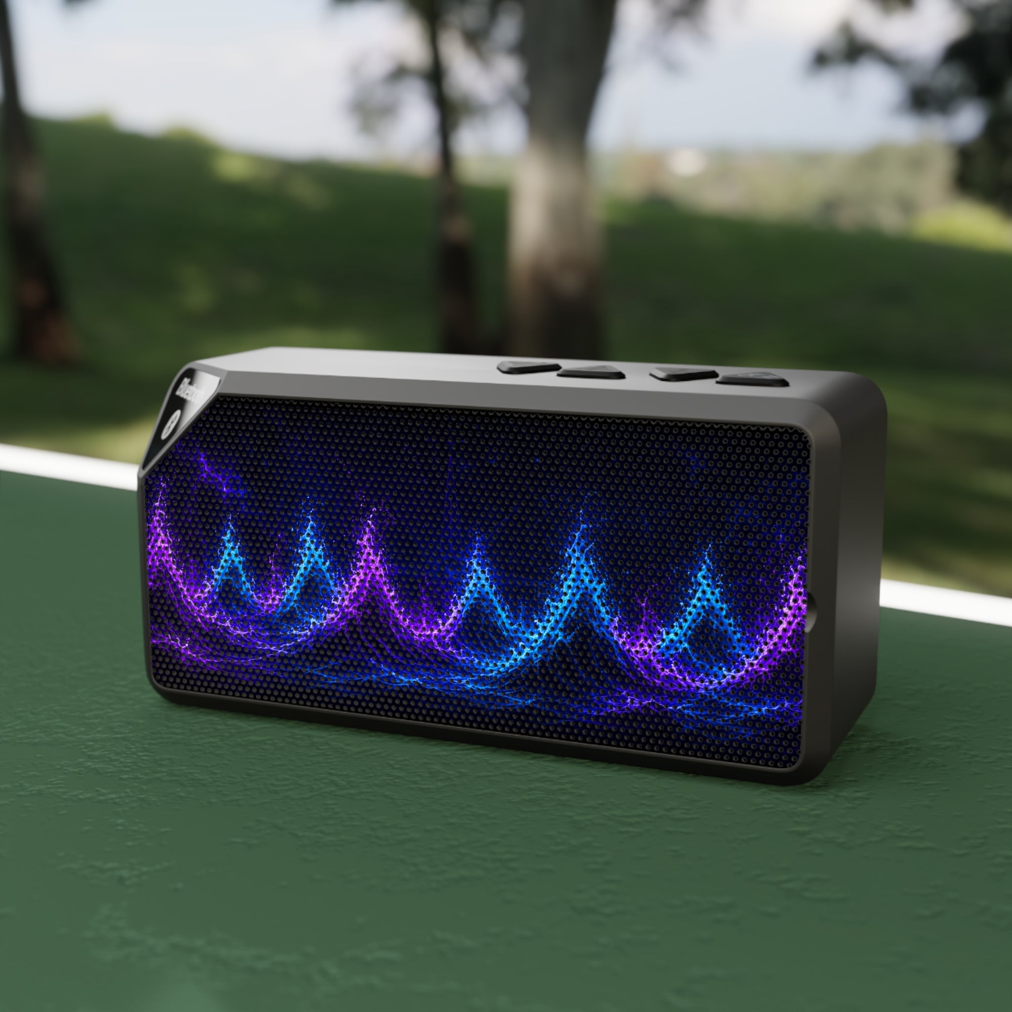 Bluetooth Speaker — LED Wave Light Portable Speaker
