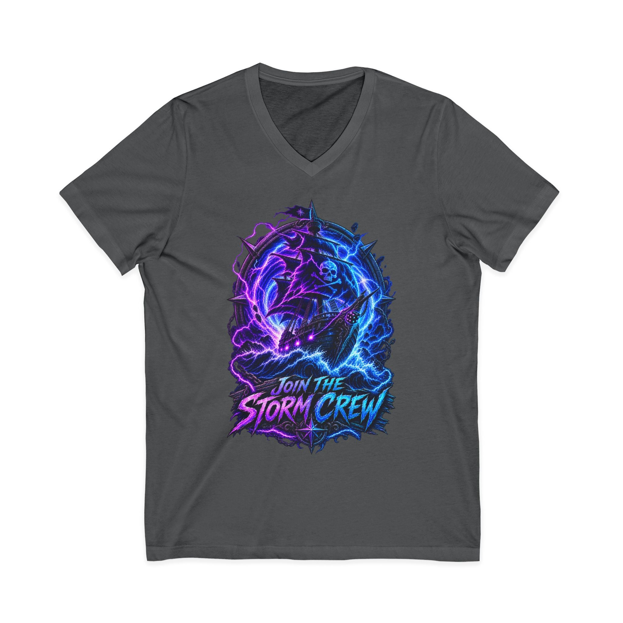 Storm Crew V-Neck Tee — Join The Storm Crew Graphic T-Shirt