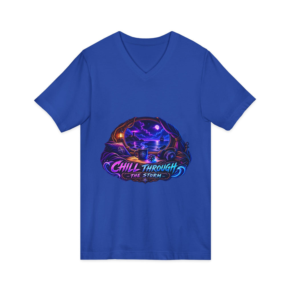 Chill Through the Storm V-Neck Tee