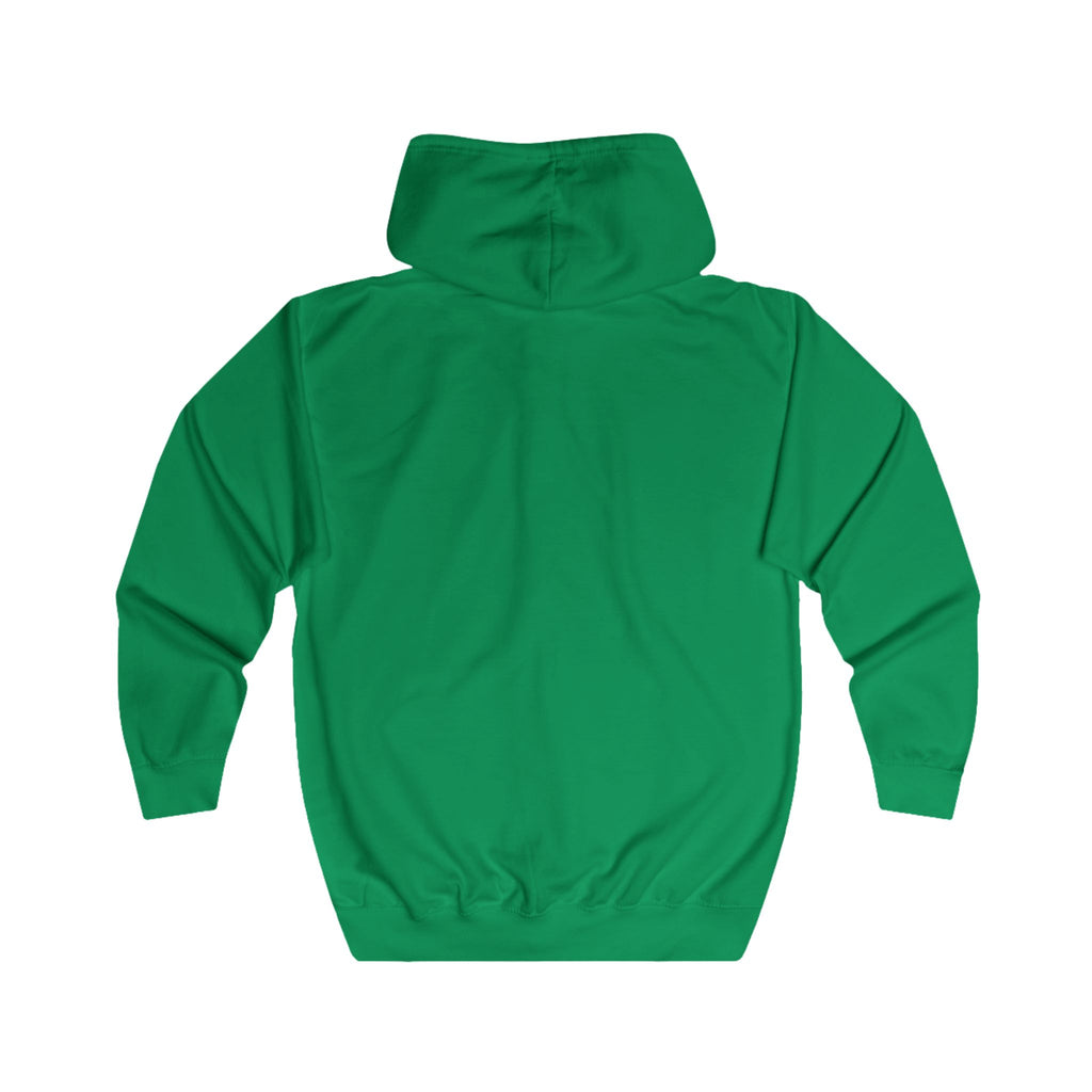 Zip Hoodie — Neon Cosmic Brain Mandala Graphic