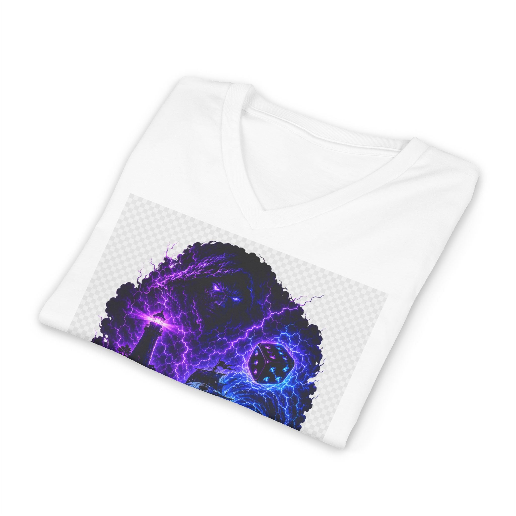 Unisex Jersey Short Sleeve V-Neck Tee