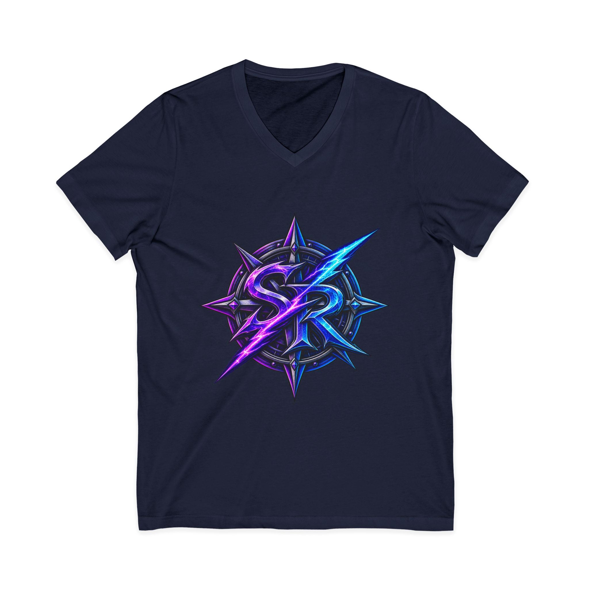 Neon Sigil V‑Neck Tee