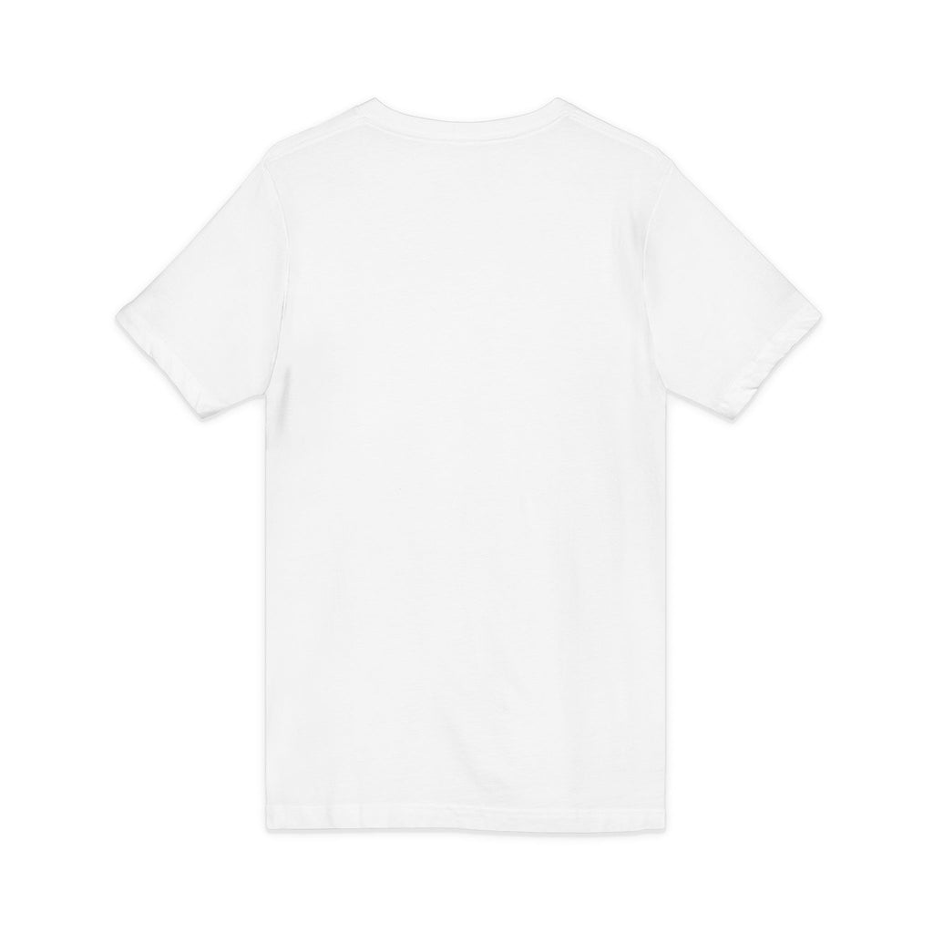 Lightning Dice V‑Neck Tee — Neon Gaming Dice Graphic Shirt