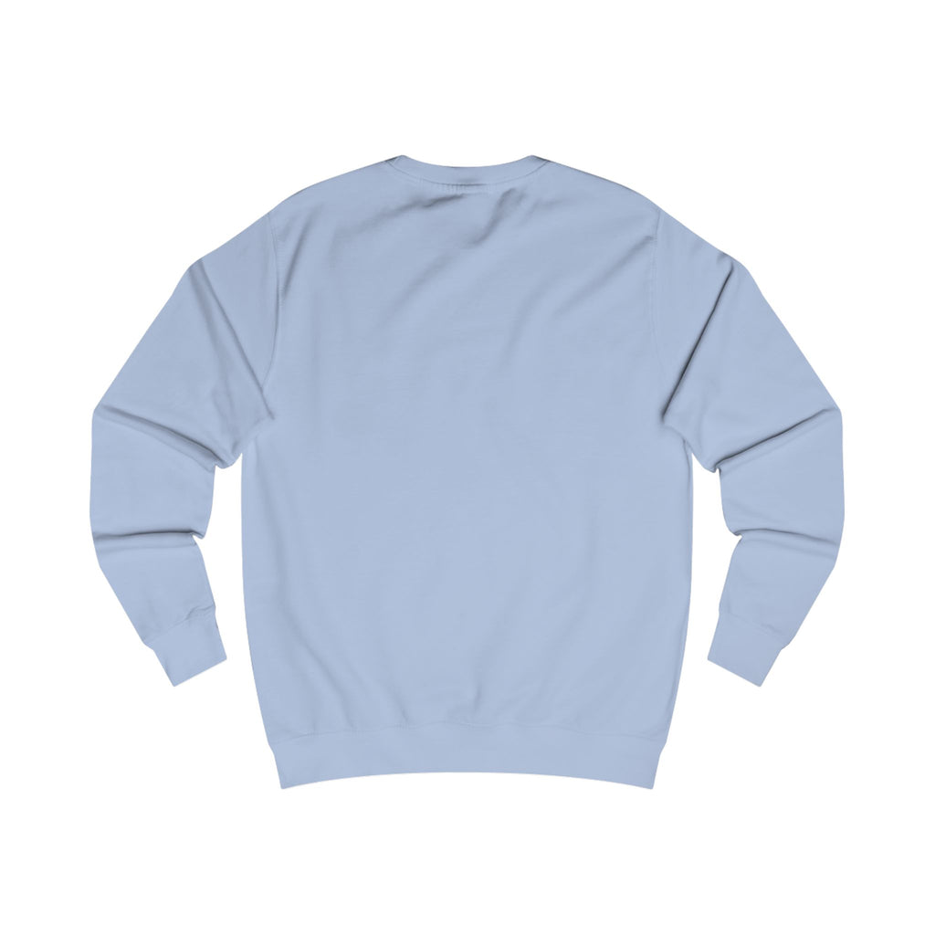 Mystic Nebula Face Sweatshirt — Neon Purple & Blue Cosmic Design