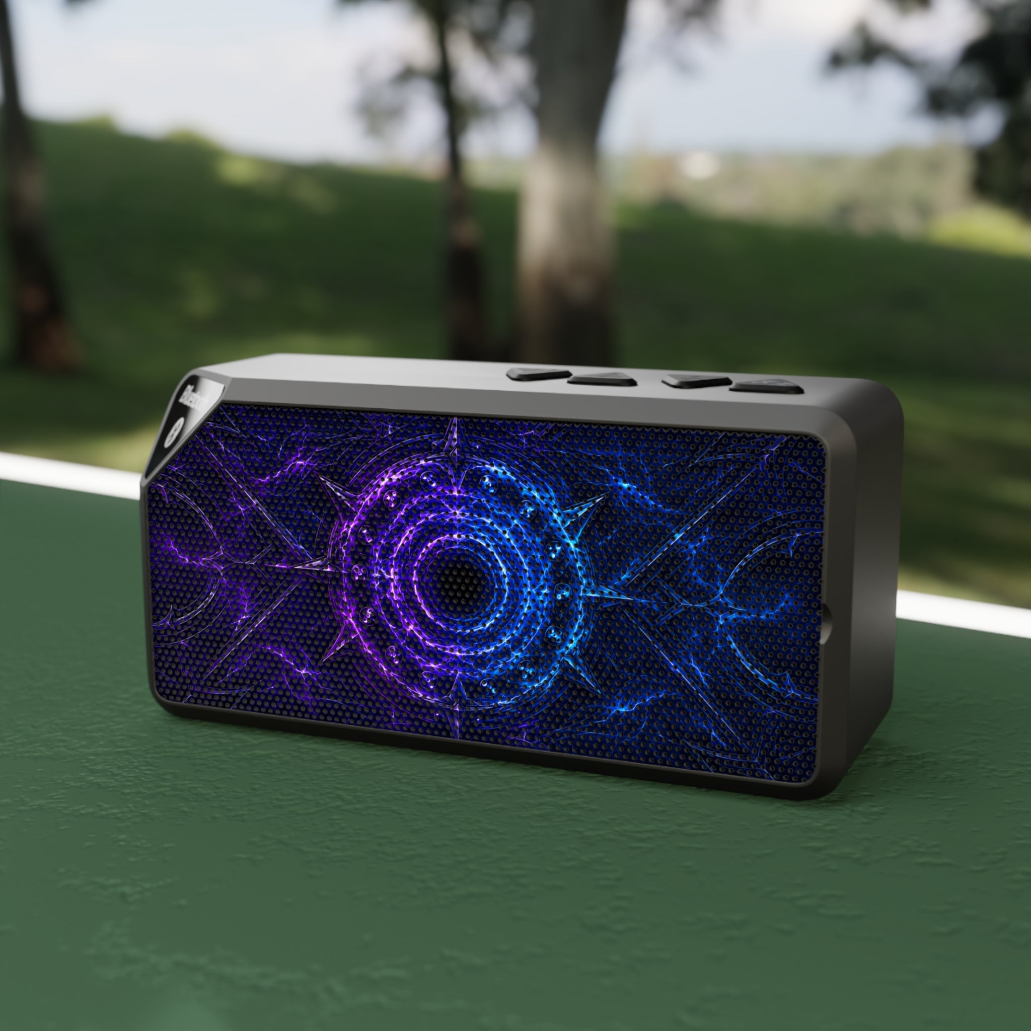 Bluetooth Speaker — Purple Blue Nebula Party Sound