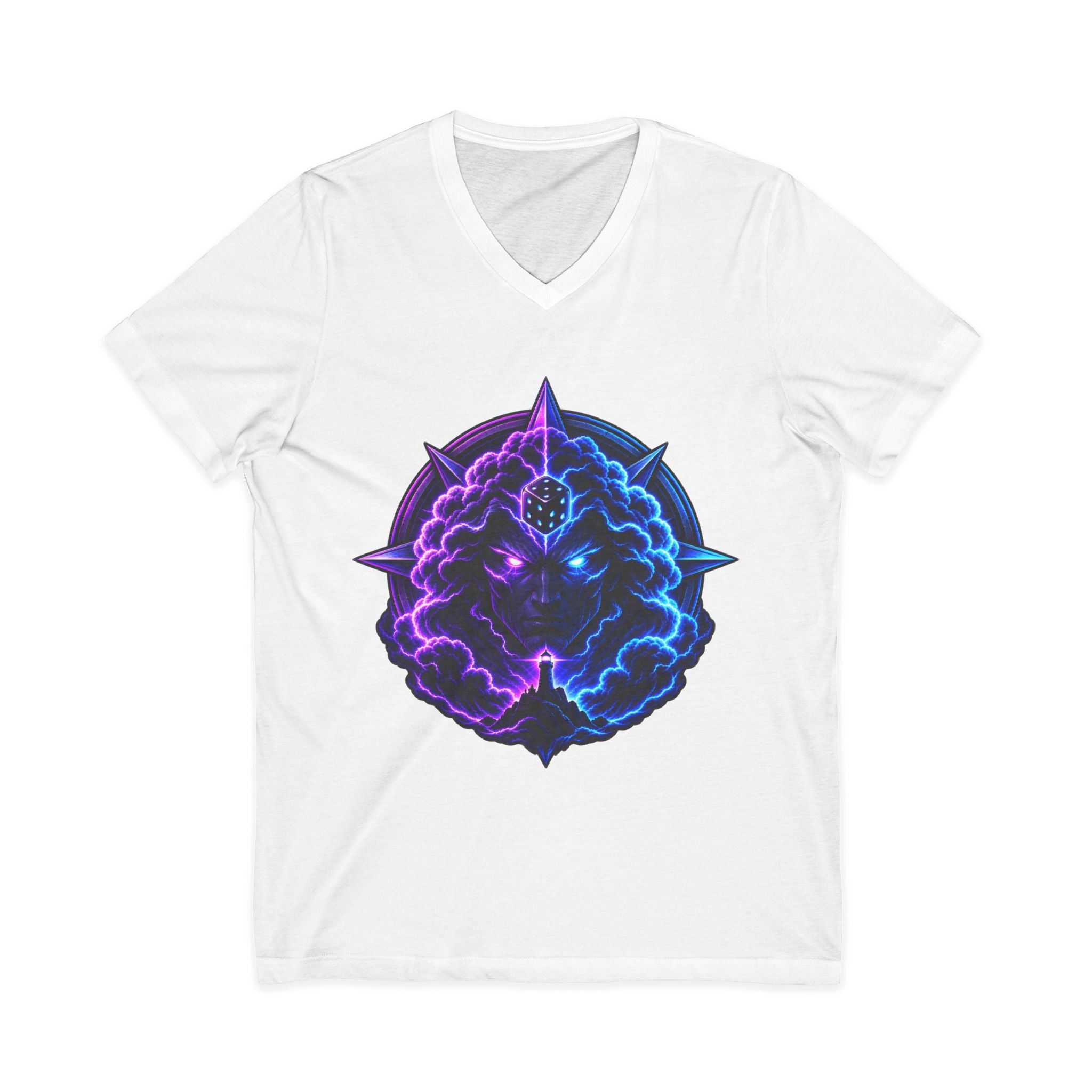 Unisex Jersey Short Sleeve V-Neck Tee
