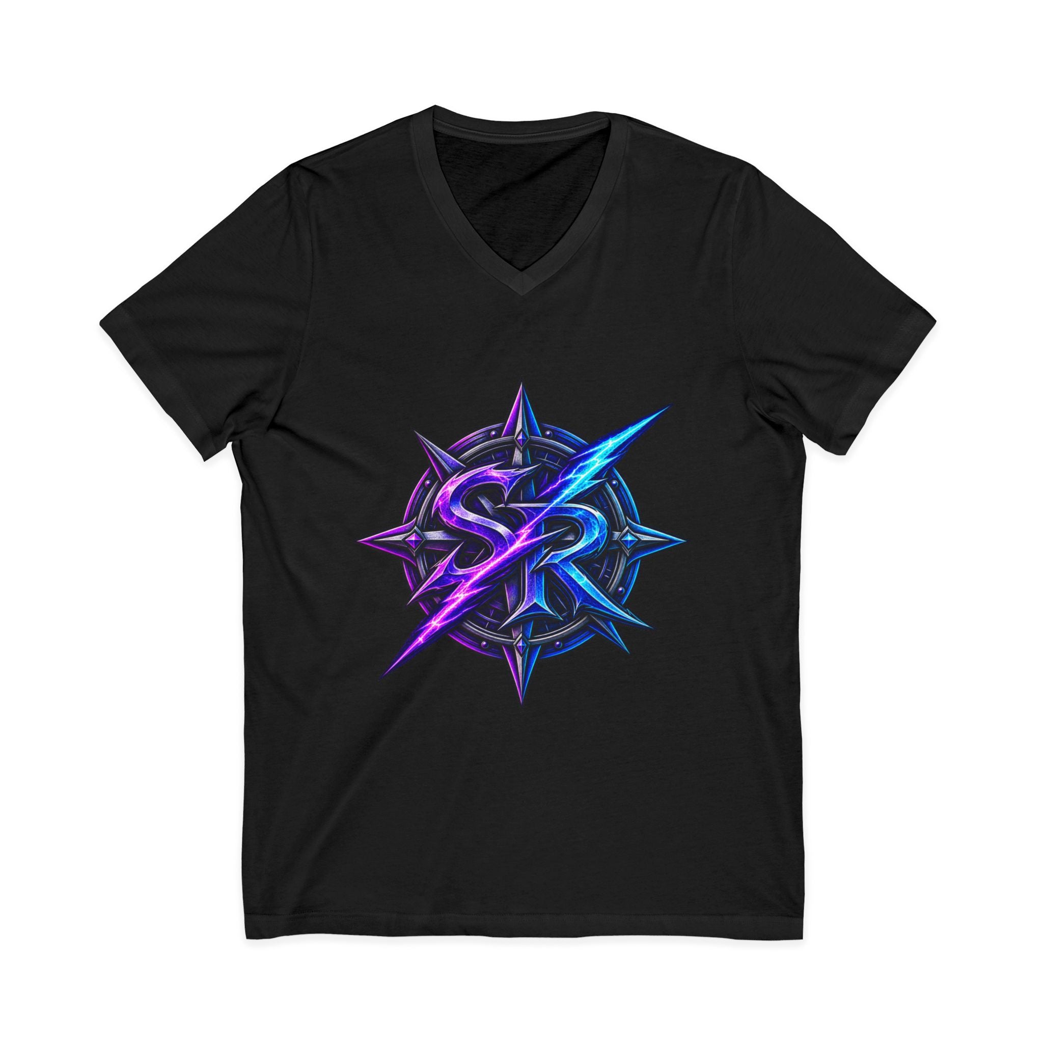 Neon Sigil V‑Neck Tee