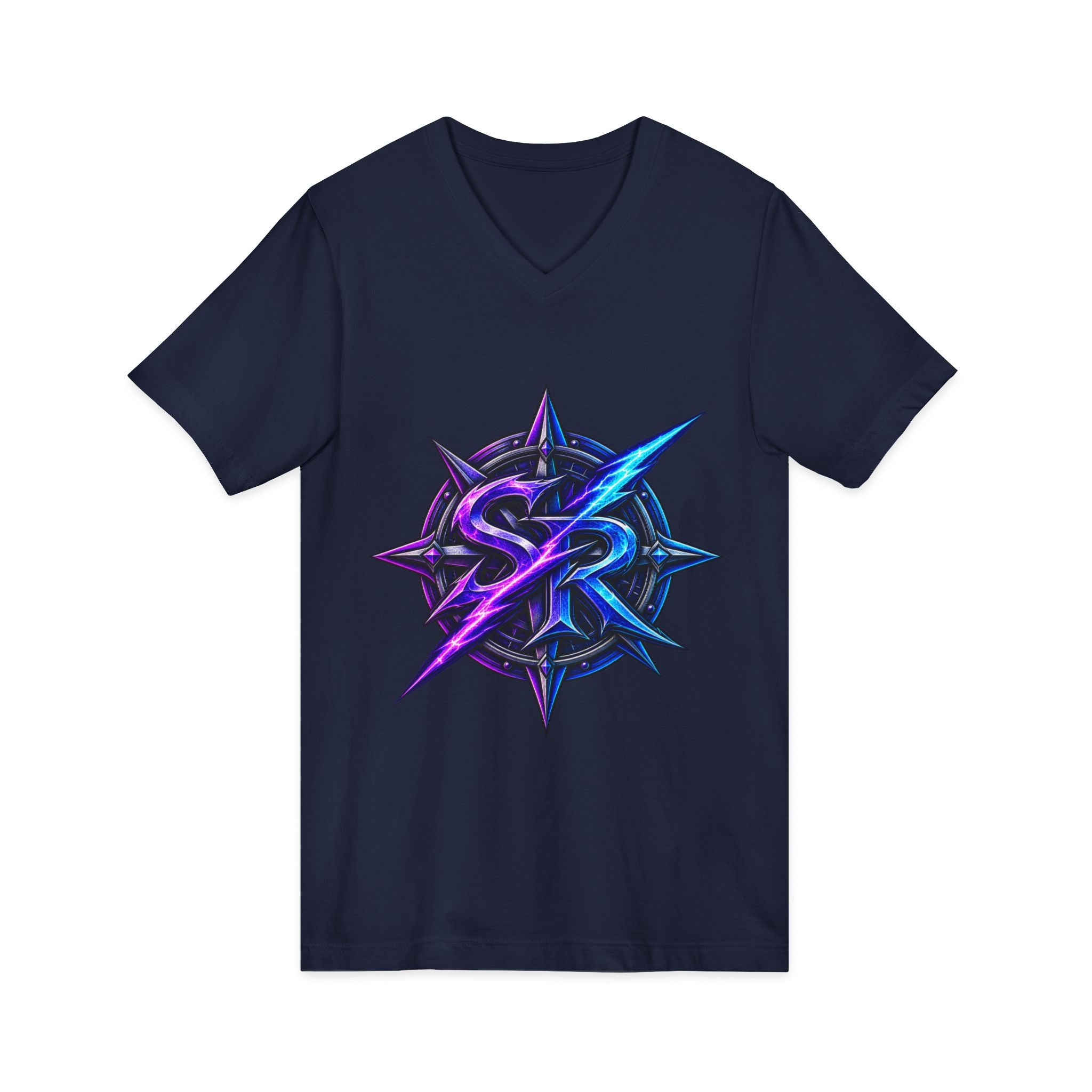 Neon Sigil V‑Neck Tee