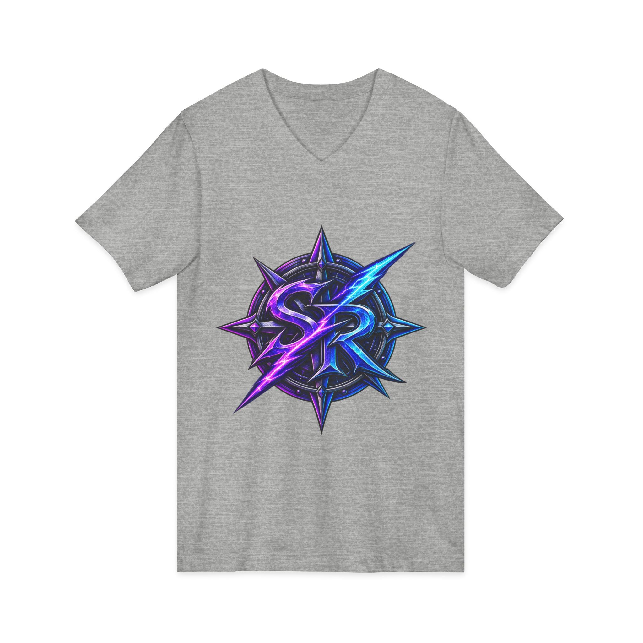 Neon Sigil V‑Neck Tee