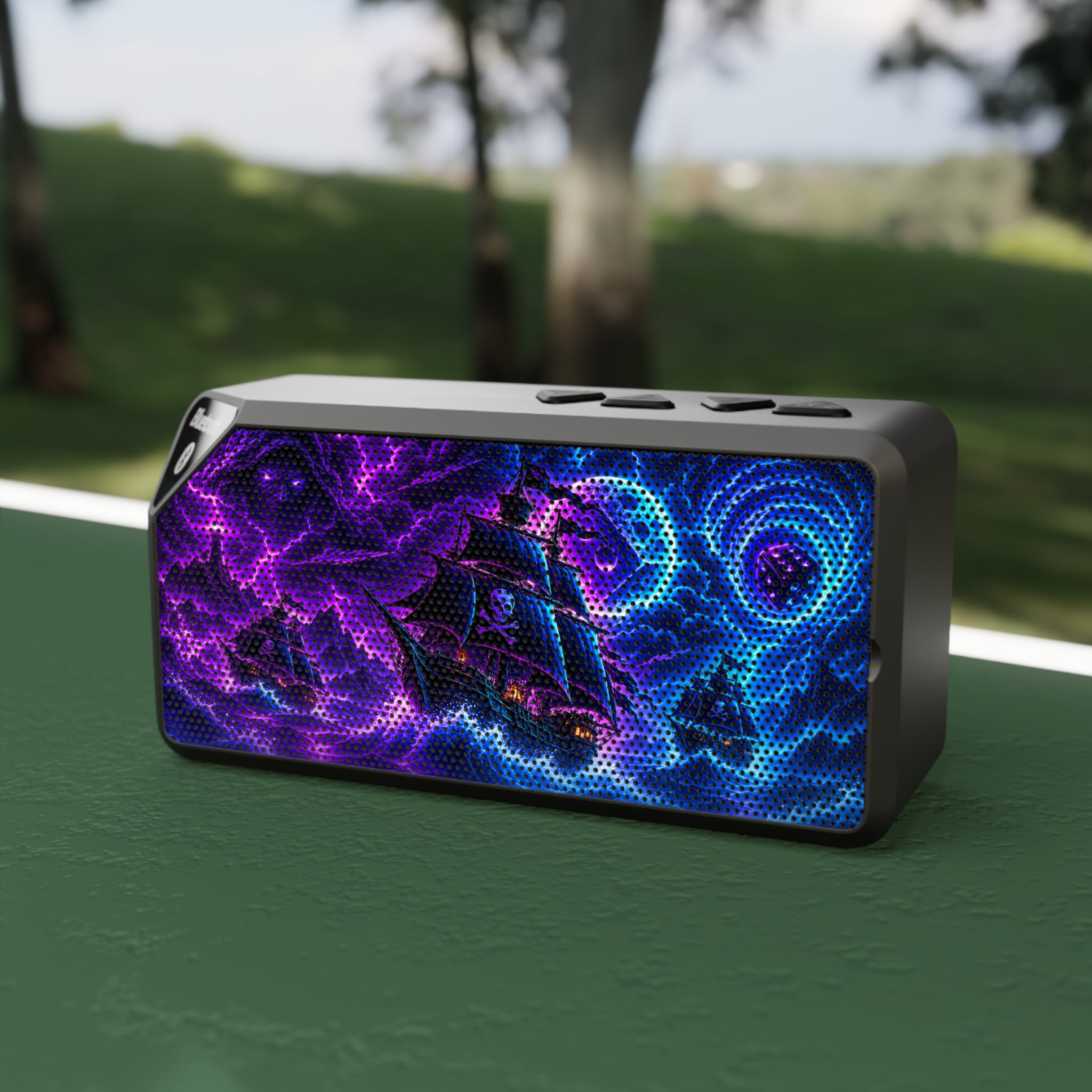 Bluetooth Speaker — Neon Galaxy Audio Grill