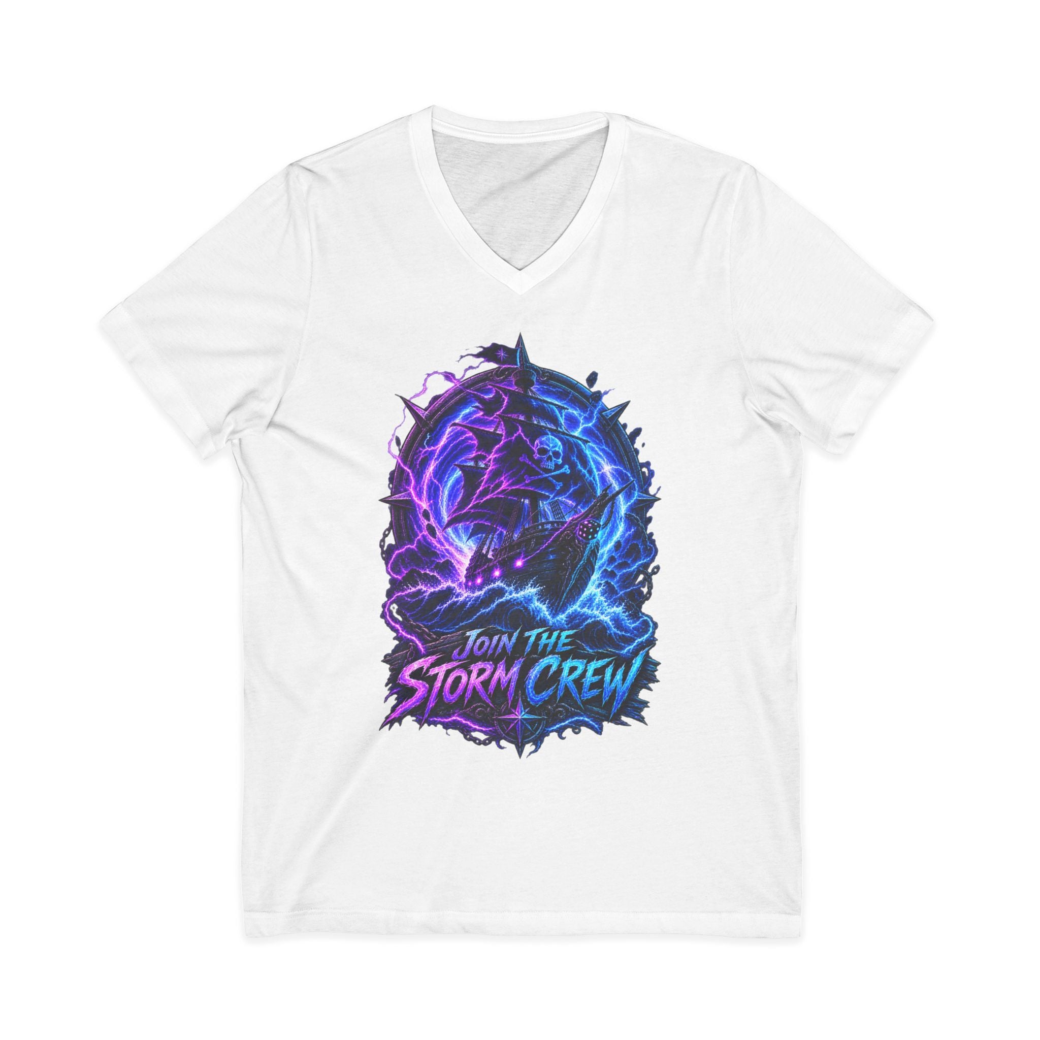 Storm Crew V-Neck Tee — Join The Storm Crew Graphic T-Shirt