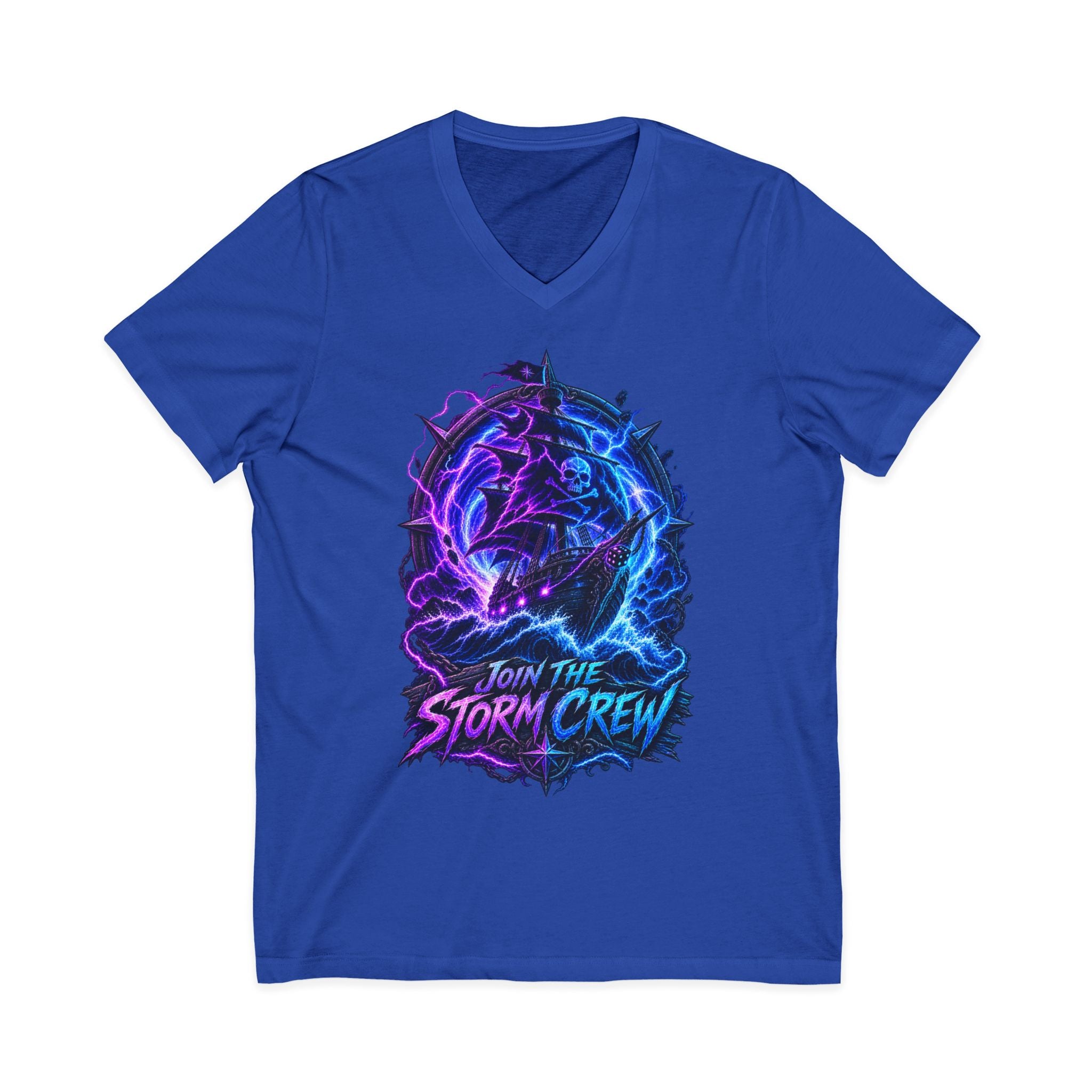 Storm Crew V-Neck Tee — Join The Storm Crew Graphic T-Shirt