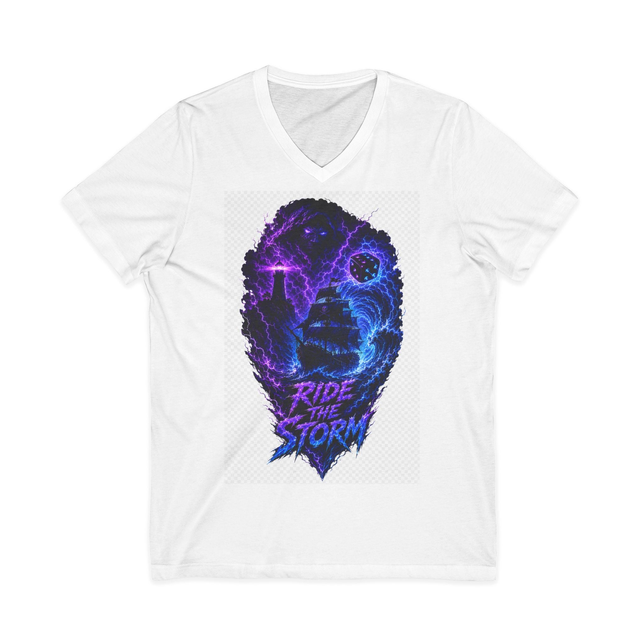 Unisex Jersey Short Sleeve V-Neck Tee