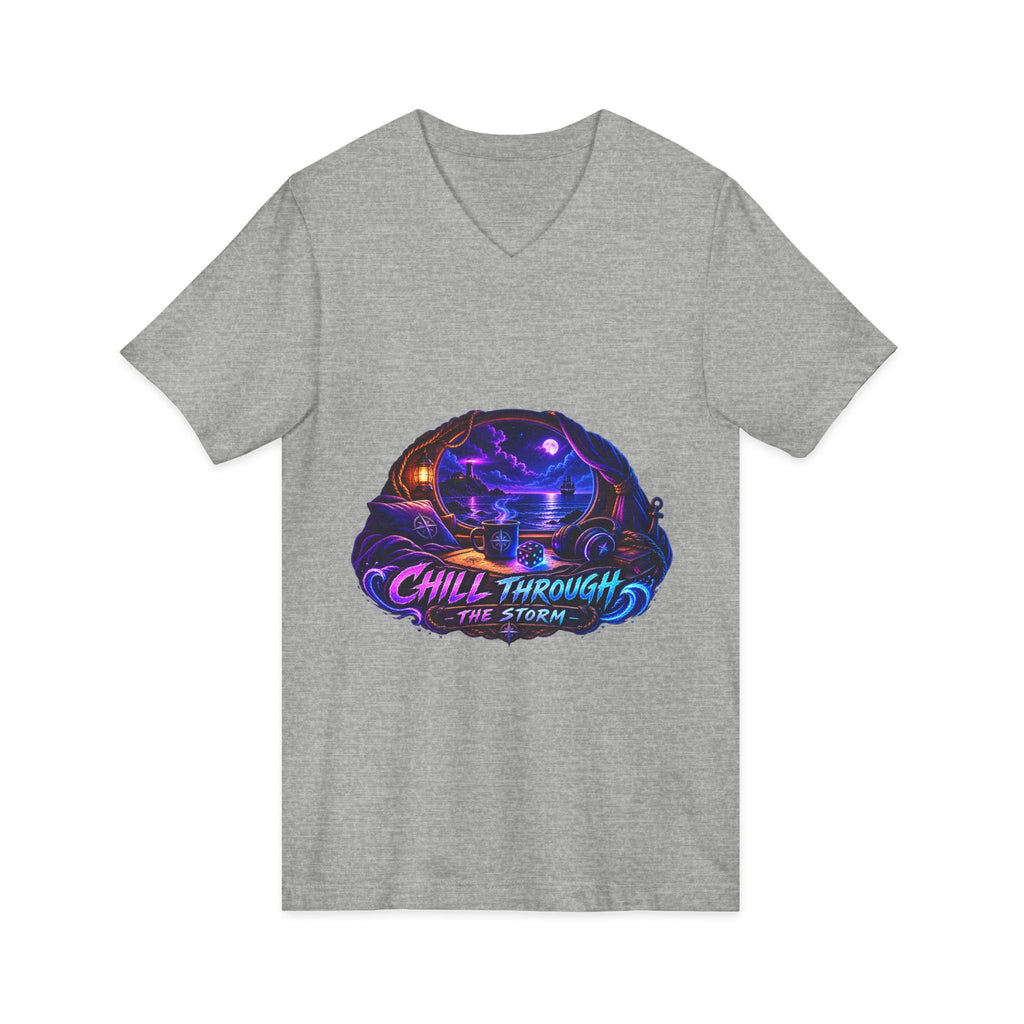 Chill Through the Storm V-Neck Tee