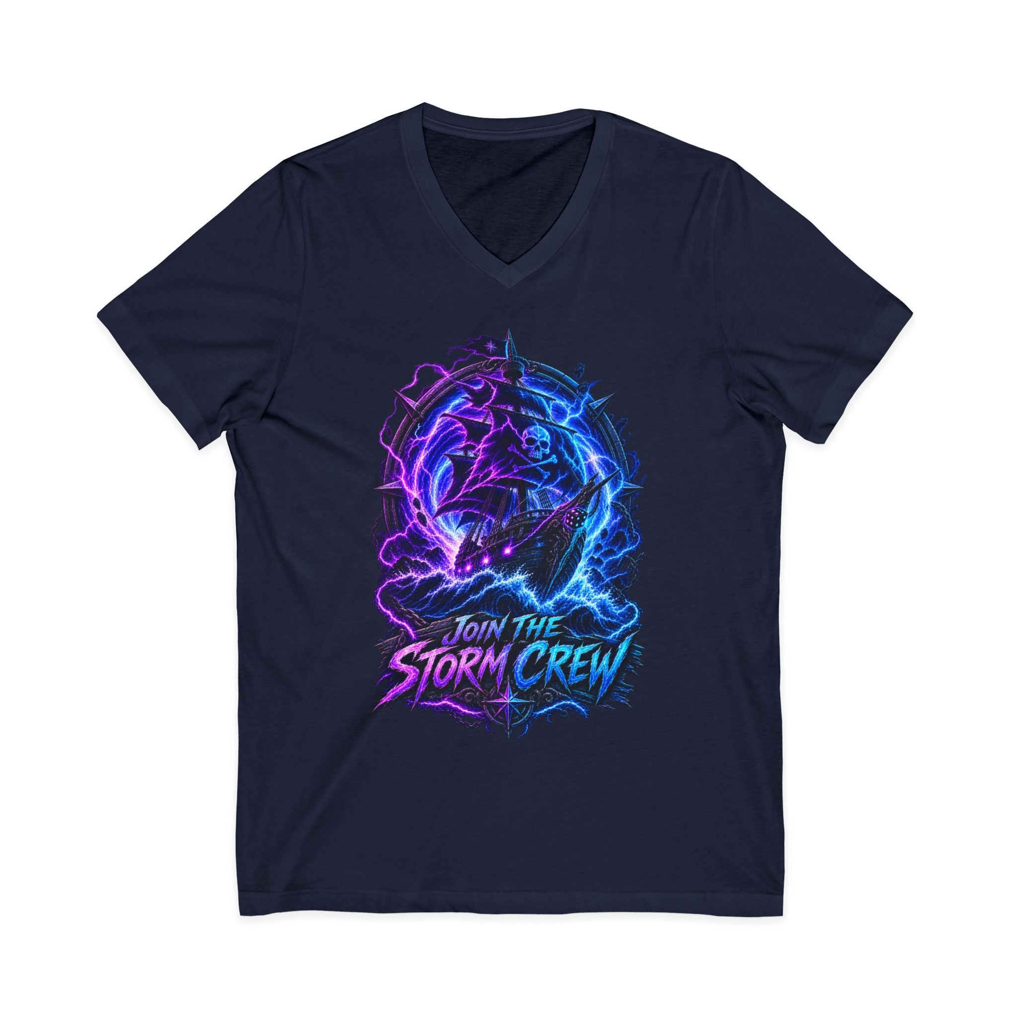 Storm Crew V-Neck Tee — Join The Storm Crew Graphic T-Shirt