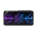 Bluetooth Speaker with Neon Soundwave Design