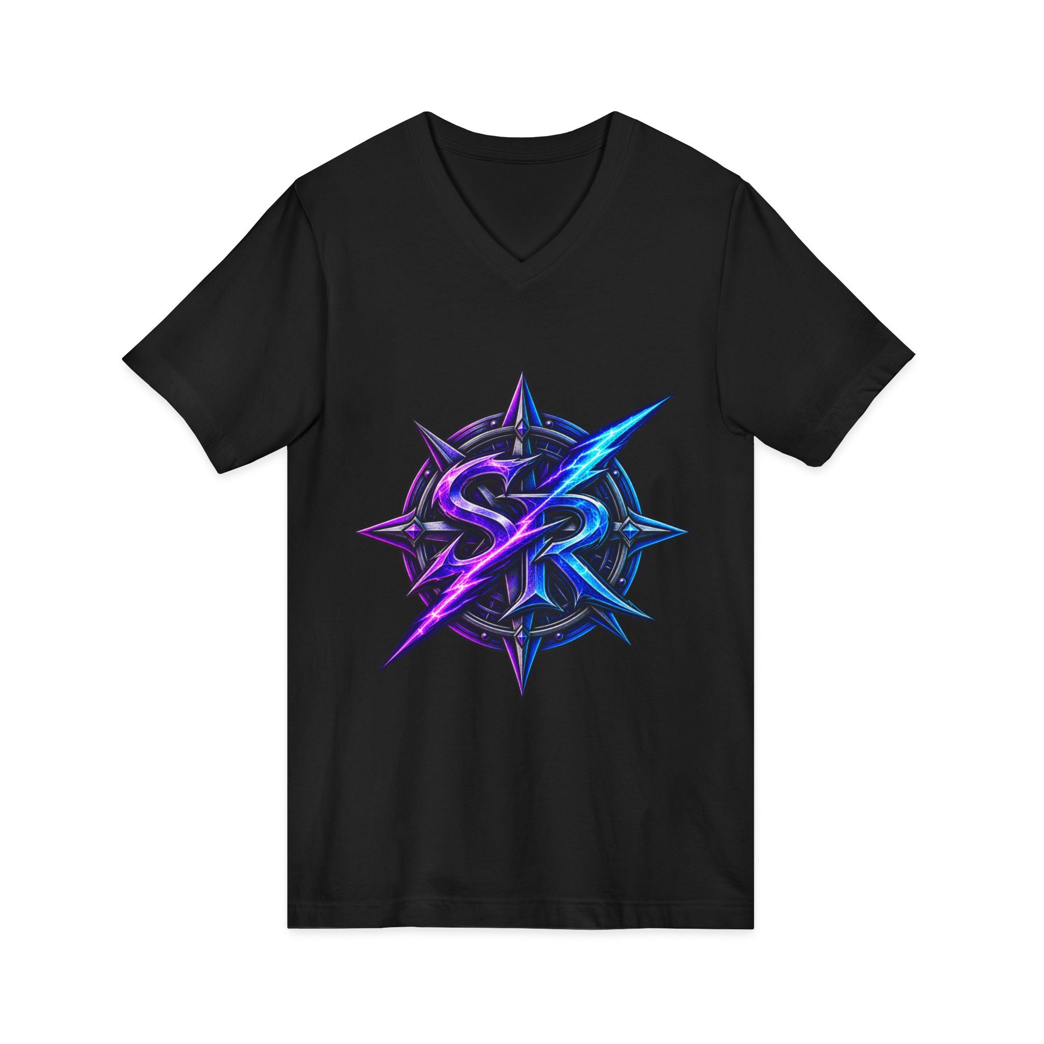 Neon Sigil V‑Neck Tee