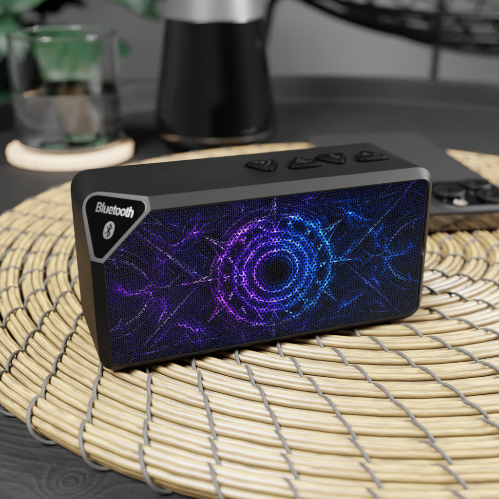 Bluetooth Speaker — Purple Blue Nebula Party Sound
