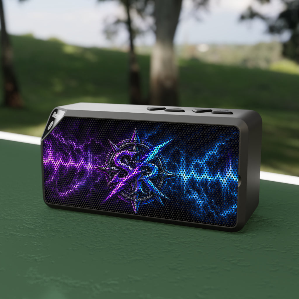 Bluetooth Speaker with Neon Soundwave Design