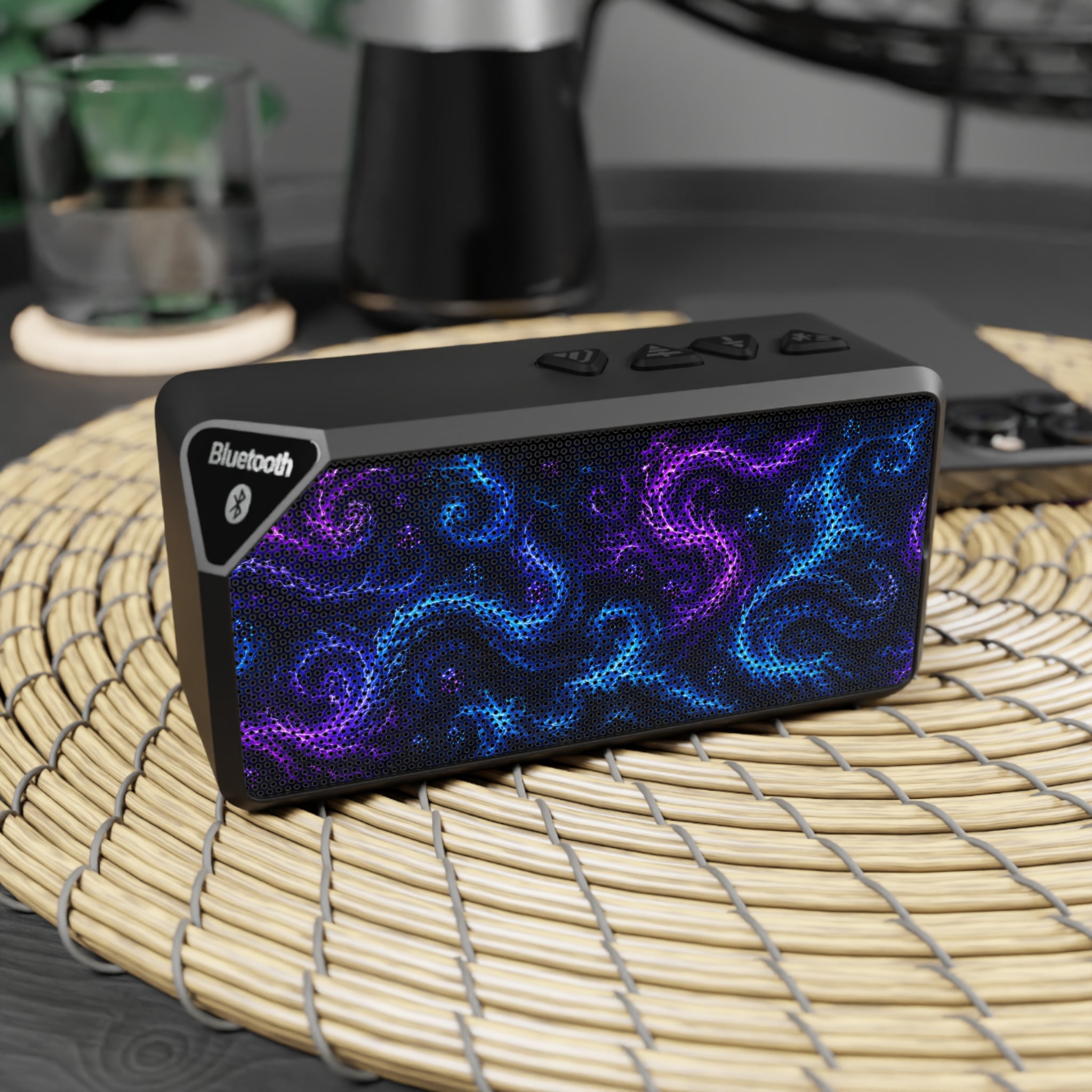 Bluetooth Speaker — Nebula Swirl LED Portable Speaker
