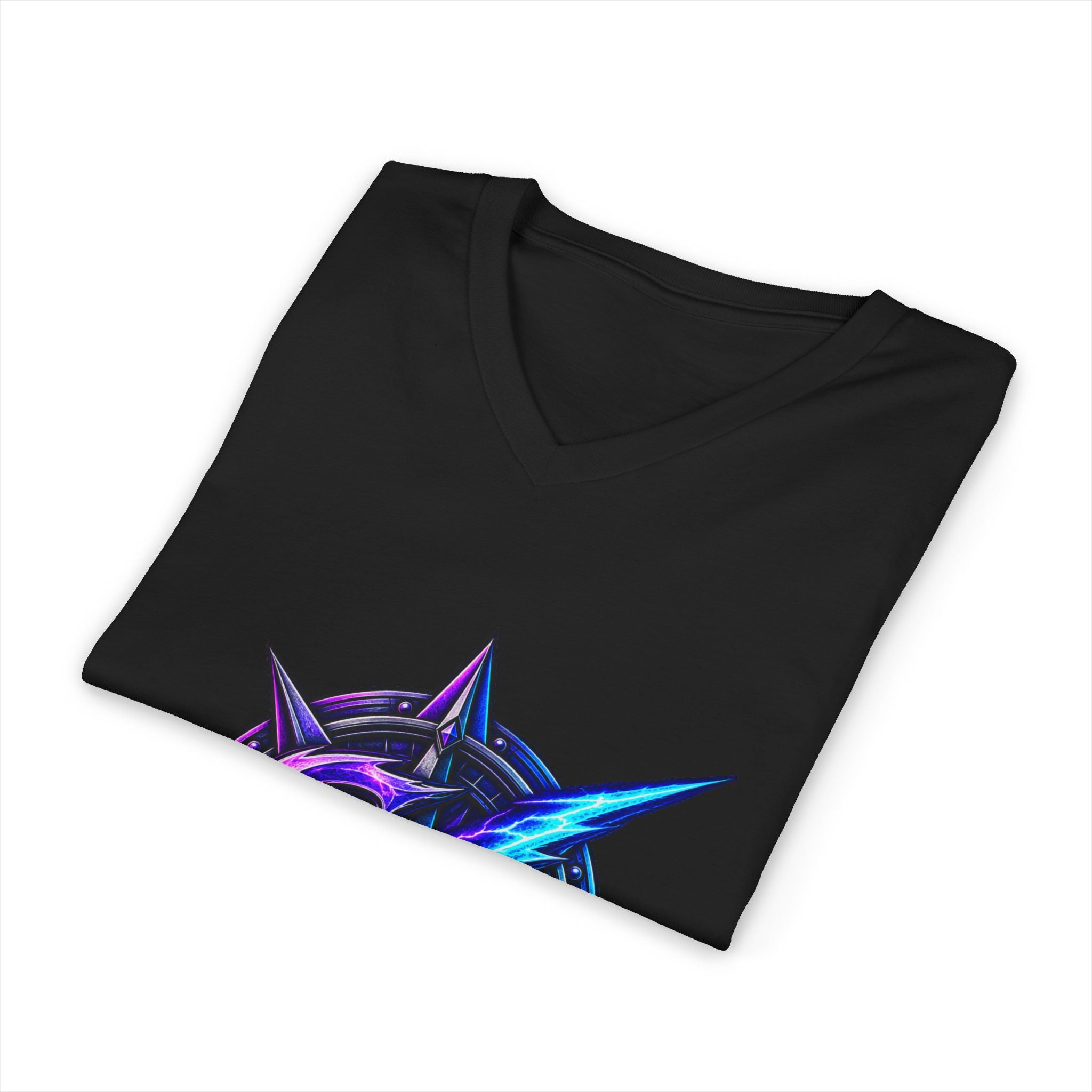 Neon Sigil V‑Neck Tee
