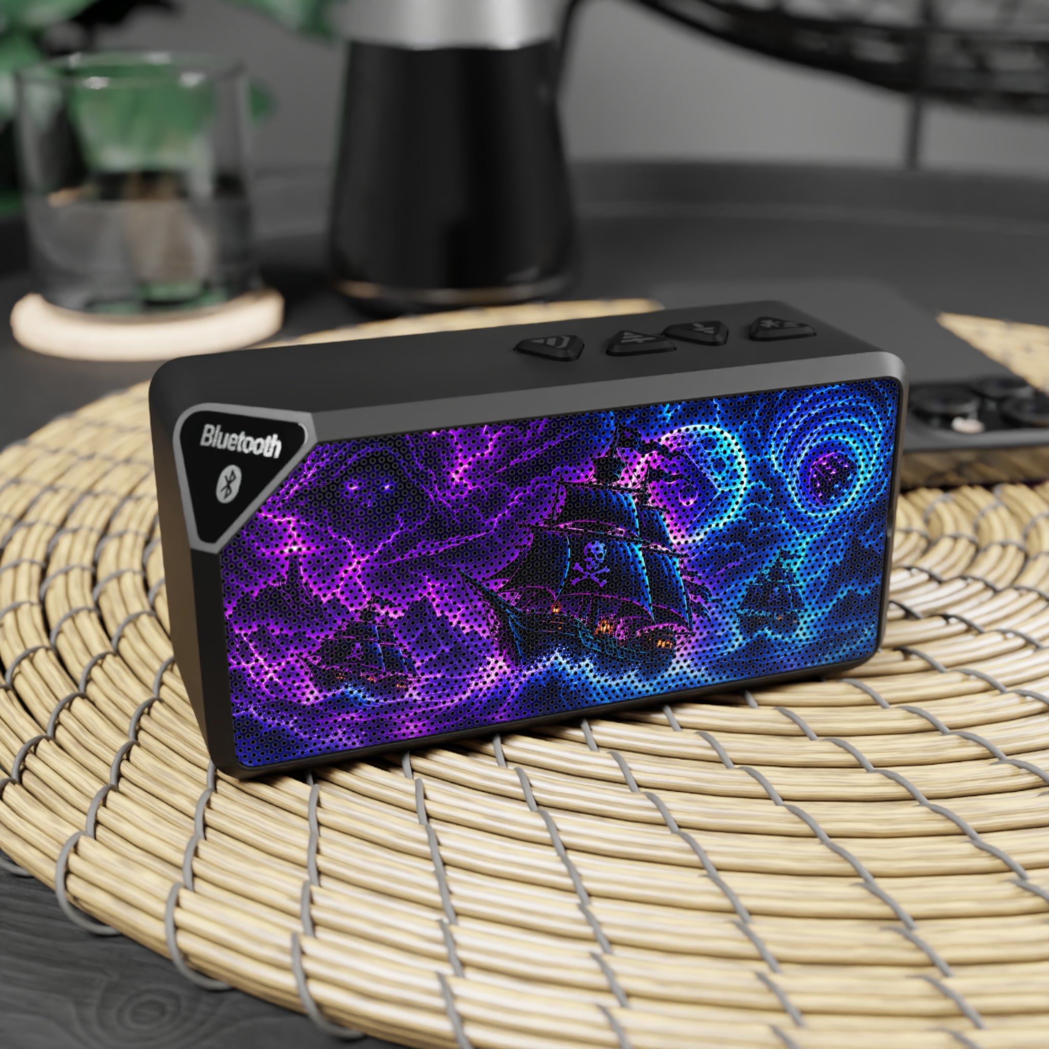 Bluetooth Speaker — Neon Galaxy Audio Grill