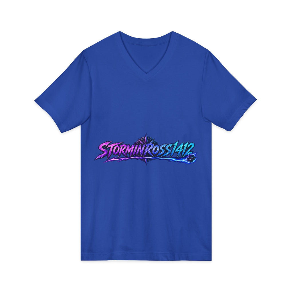 StorminRoss1412 Neon Logo V-Neck Tee