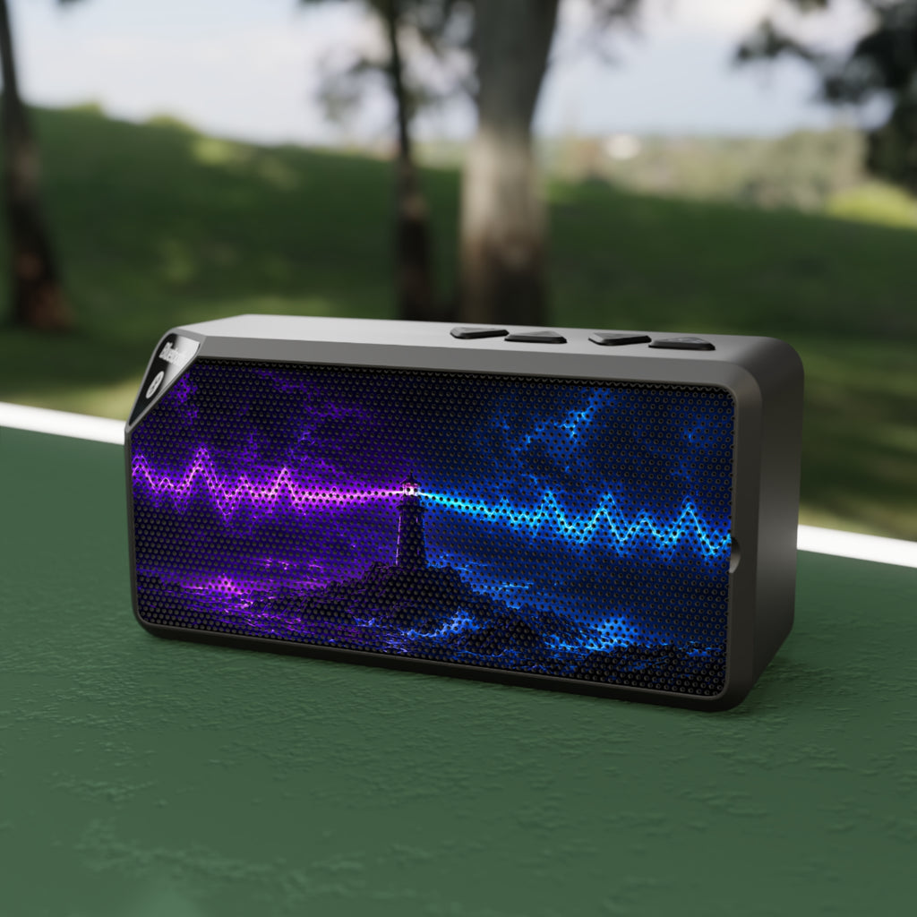 Bluetooth Speaker with Neon Wave Grill — Portable LED Audio