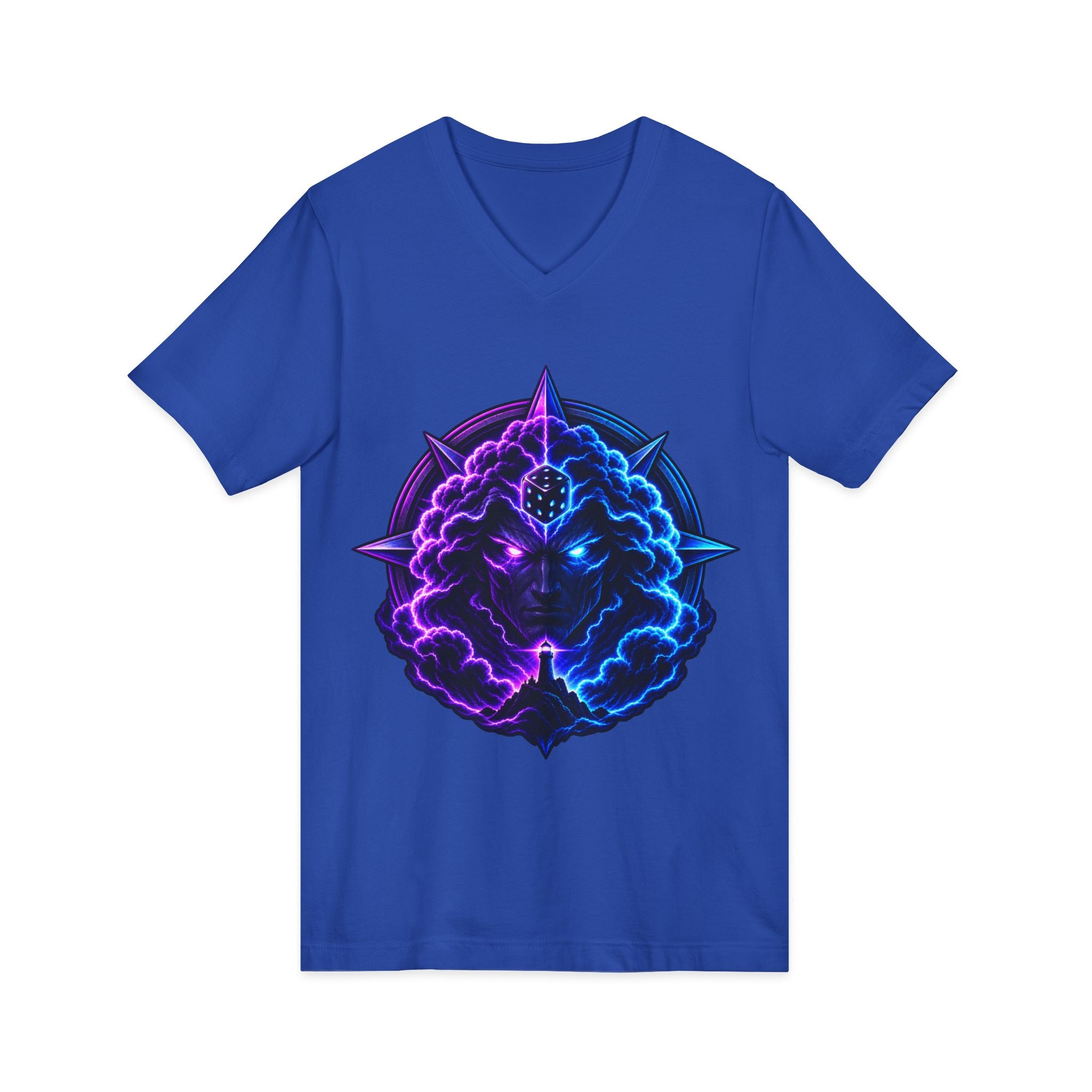 Unisex Jersey Short Sleeve V-Neck Tee