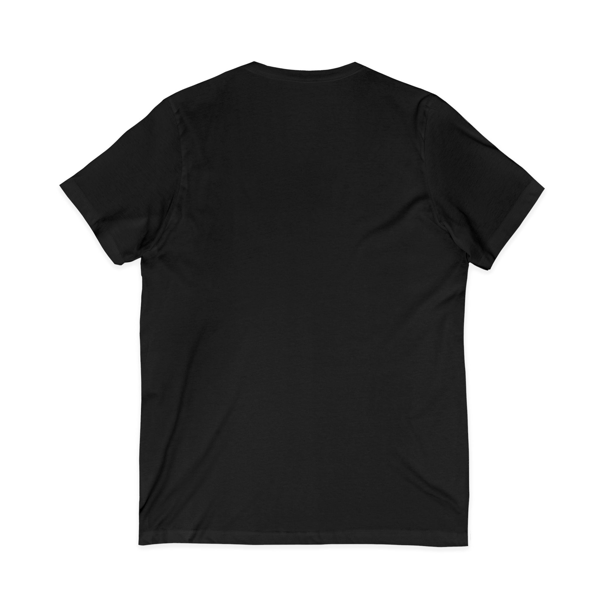 Lightning Dice V‑Neck Tee — Neon Gaming Dice Graphic Shirt