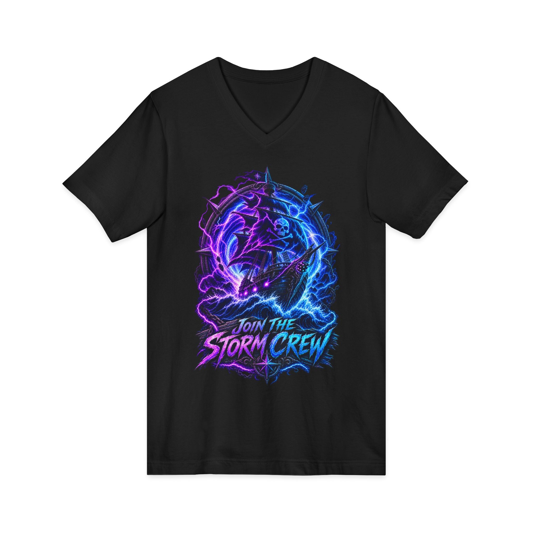 Storm Crew V-Neck Tee — Join The Storm Crew Graphic T-Shirt