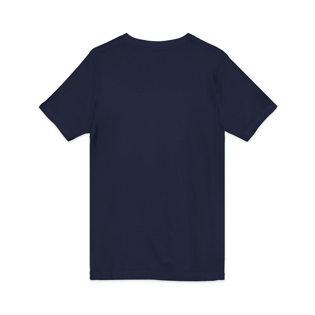 Lightning Dice V‑Neck Tee — Neon Gaming Dice Graphic Shirt