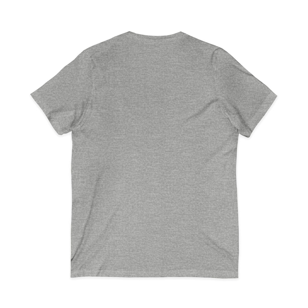 Lighthouse Starwave V‑Neck Tee — Neon Nautical Lighthouse Graphic