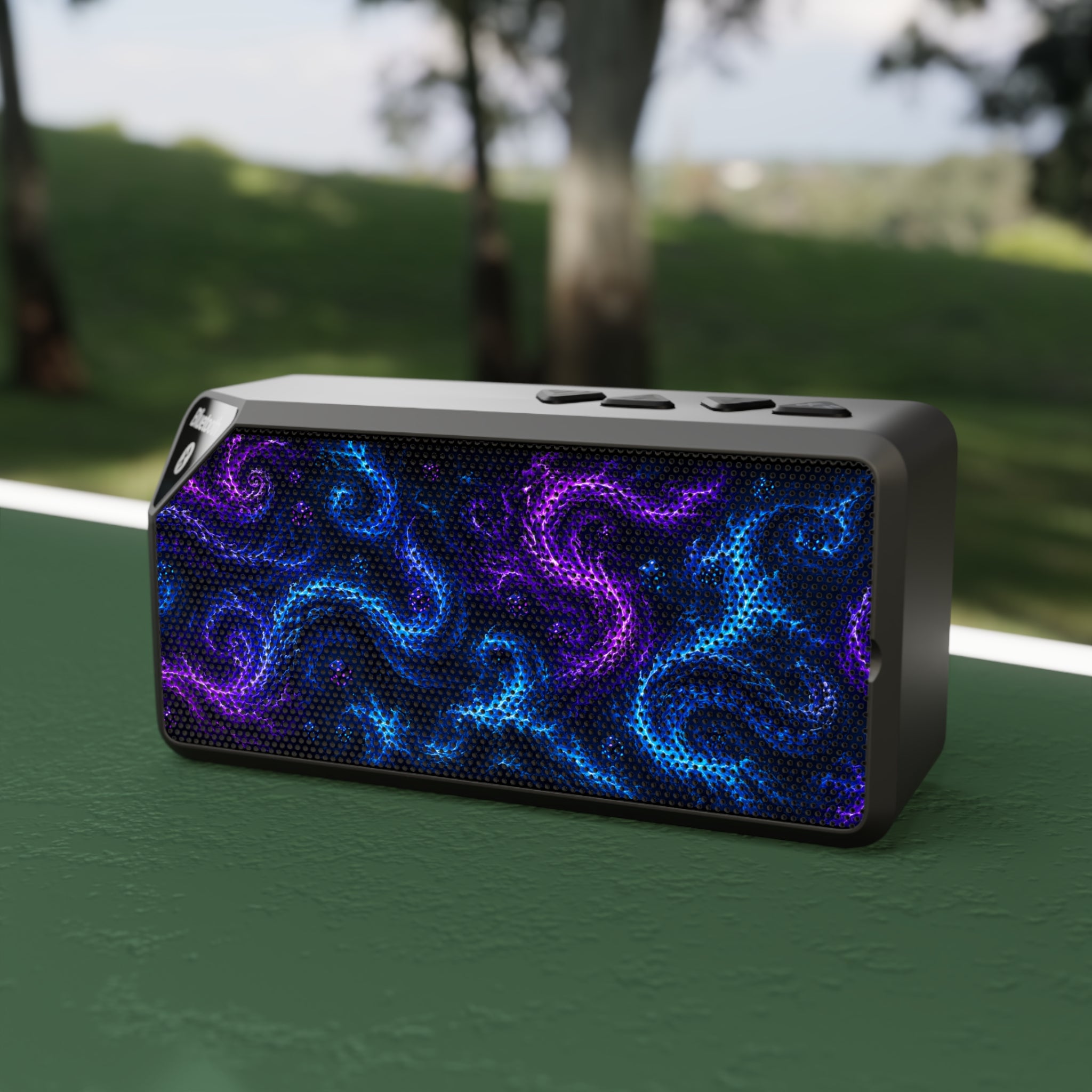 Bluetooth Speaker — Nebula Swirl LED Portable Speaker