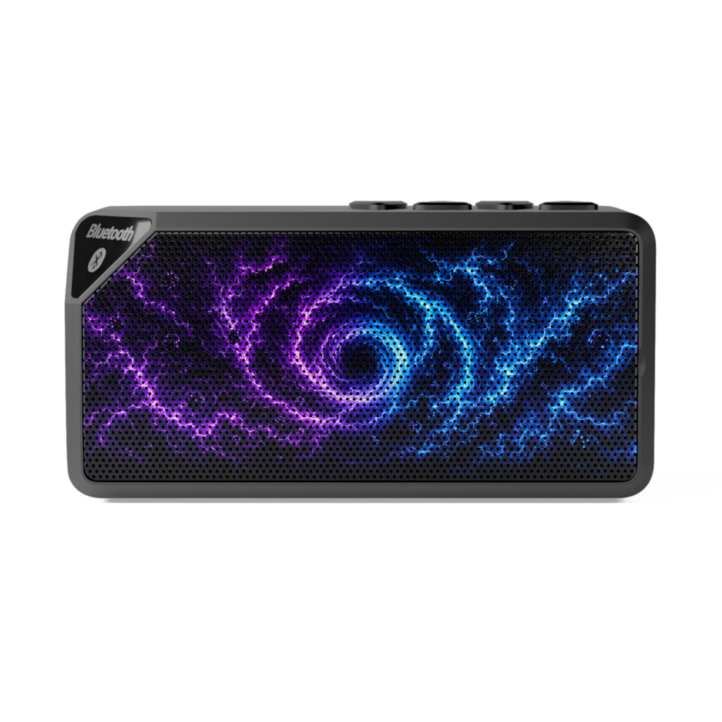 Galaxy Swirl Bluetooth Speaker — Portable Wireless Speaker with Cosmic Nebula Design