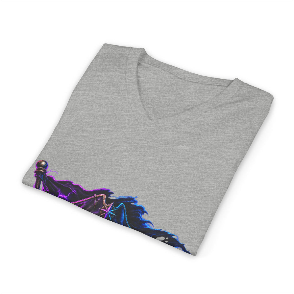 Neon Pirate Flag V-Neck Tee